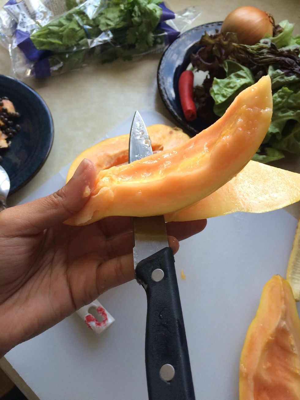 Take away the outer layer