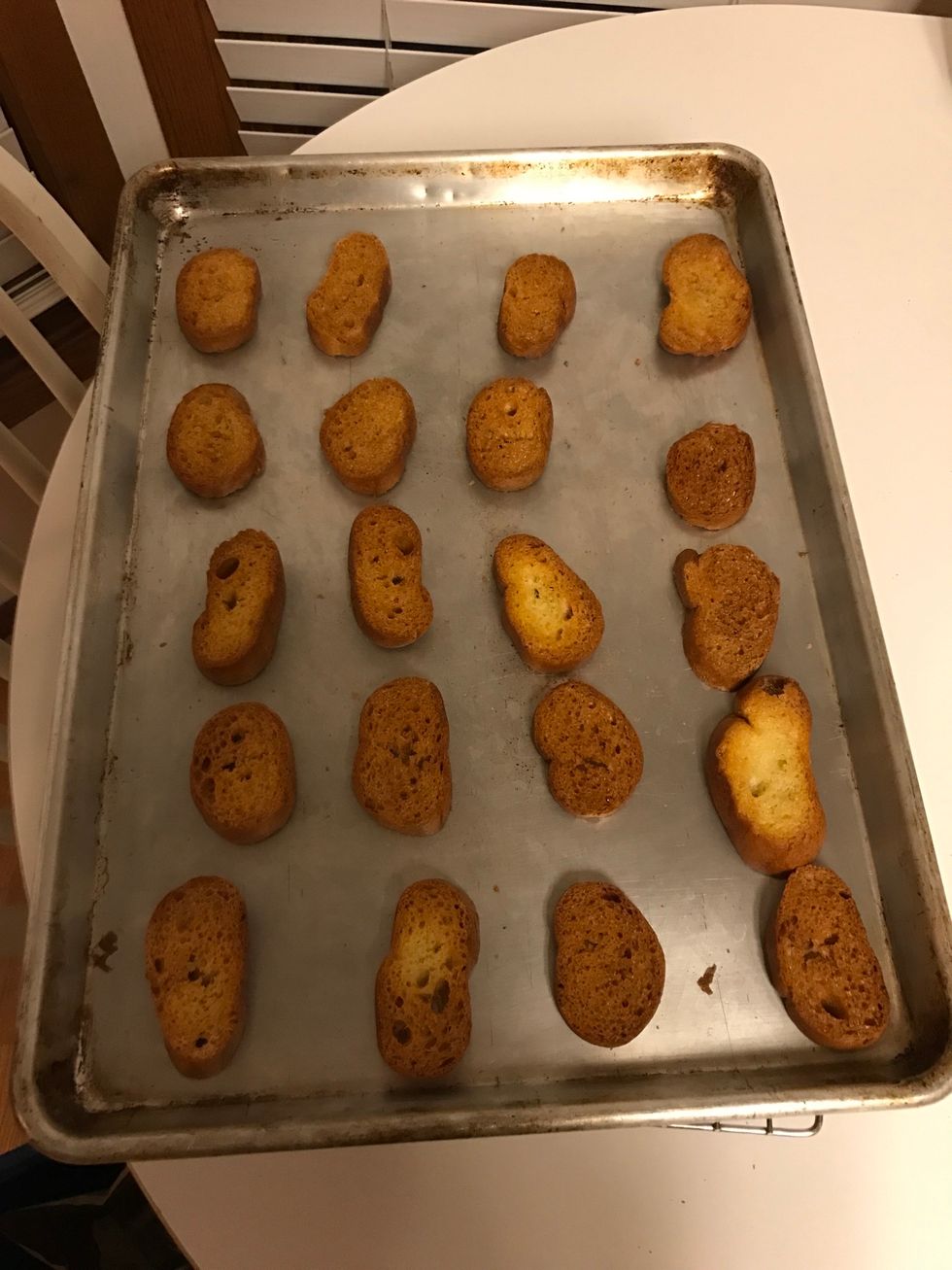 Take bread out and let cool