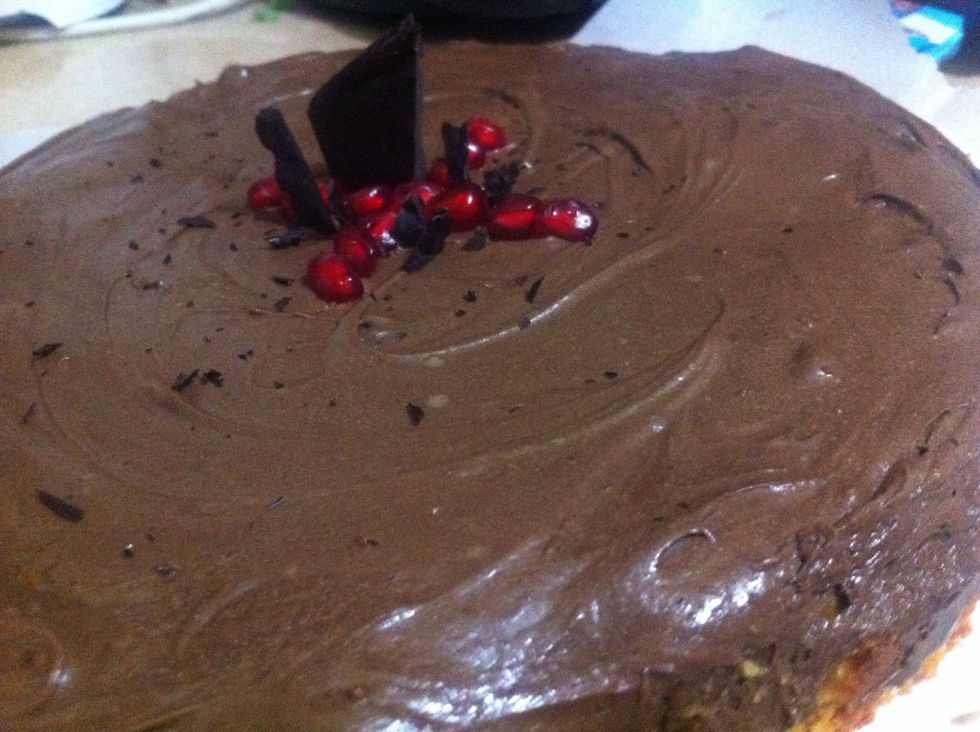 Take broken dark chocolate pieces. Set it however you like