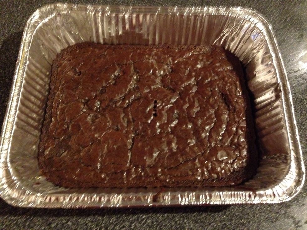 Take brownies out of oven and enjoy!!!