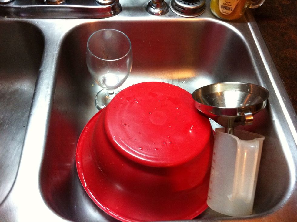 Take care of obvious. ... Yep the Dishes!