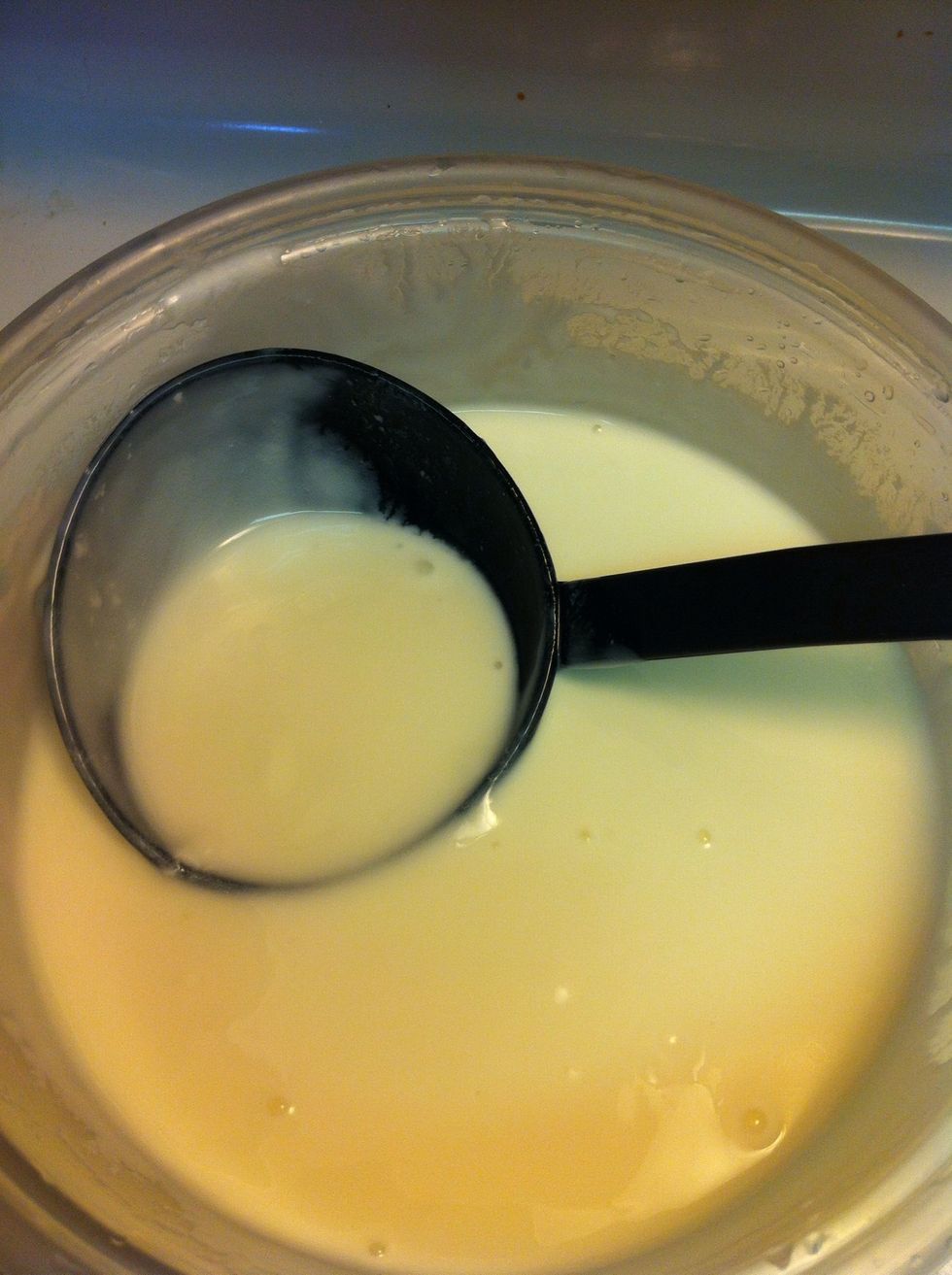 Take curd and mix to creamy texture