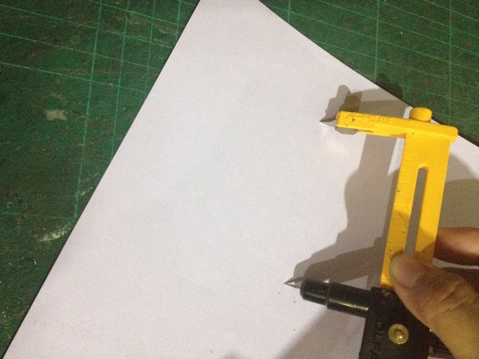 Take different color paper and start cutting again.