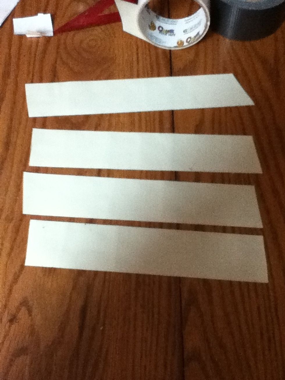 Take four more eight inch pieces