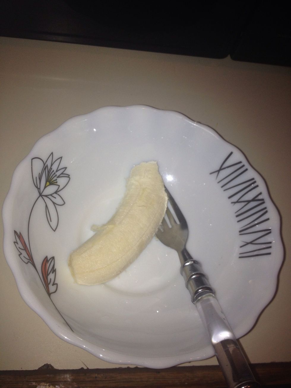 Take half of a banana