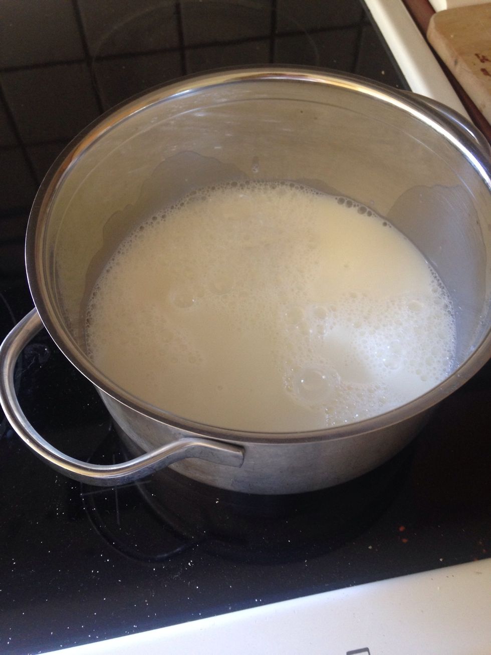 Take it in a pan and start to warm it