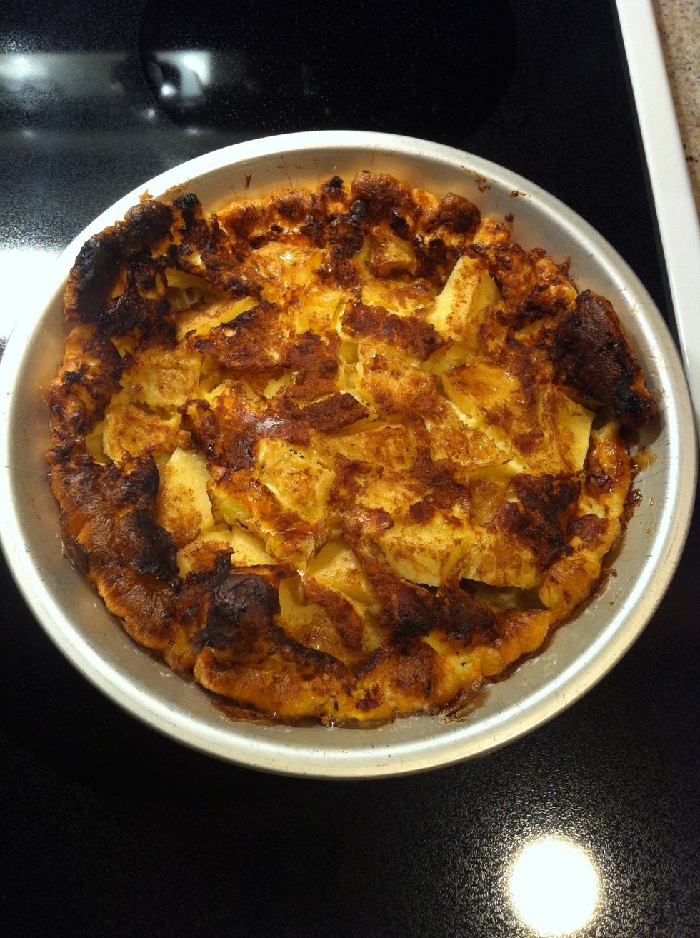 Take it off the cookie sheet so it can cool down