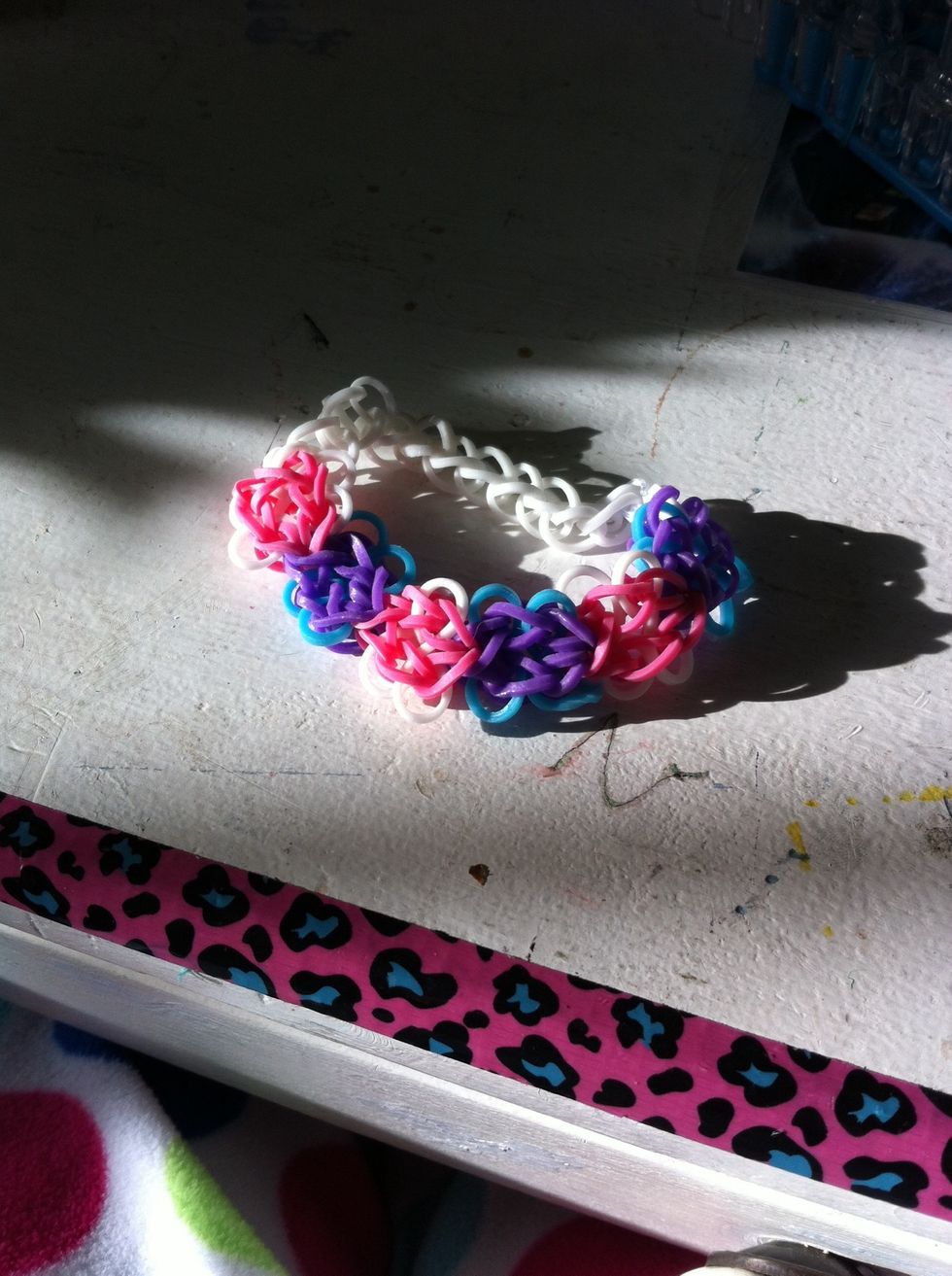 Take it off the loom and connect the ends