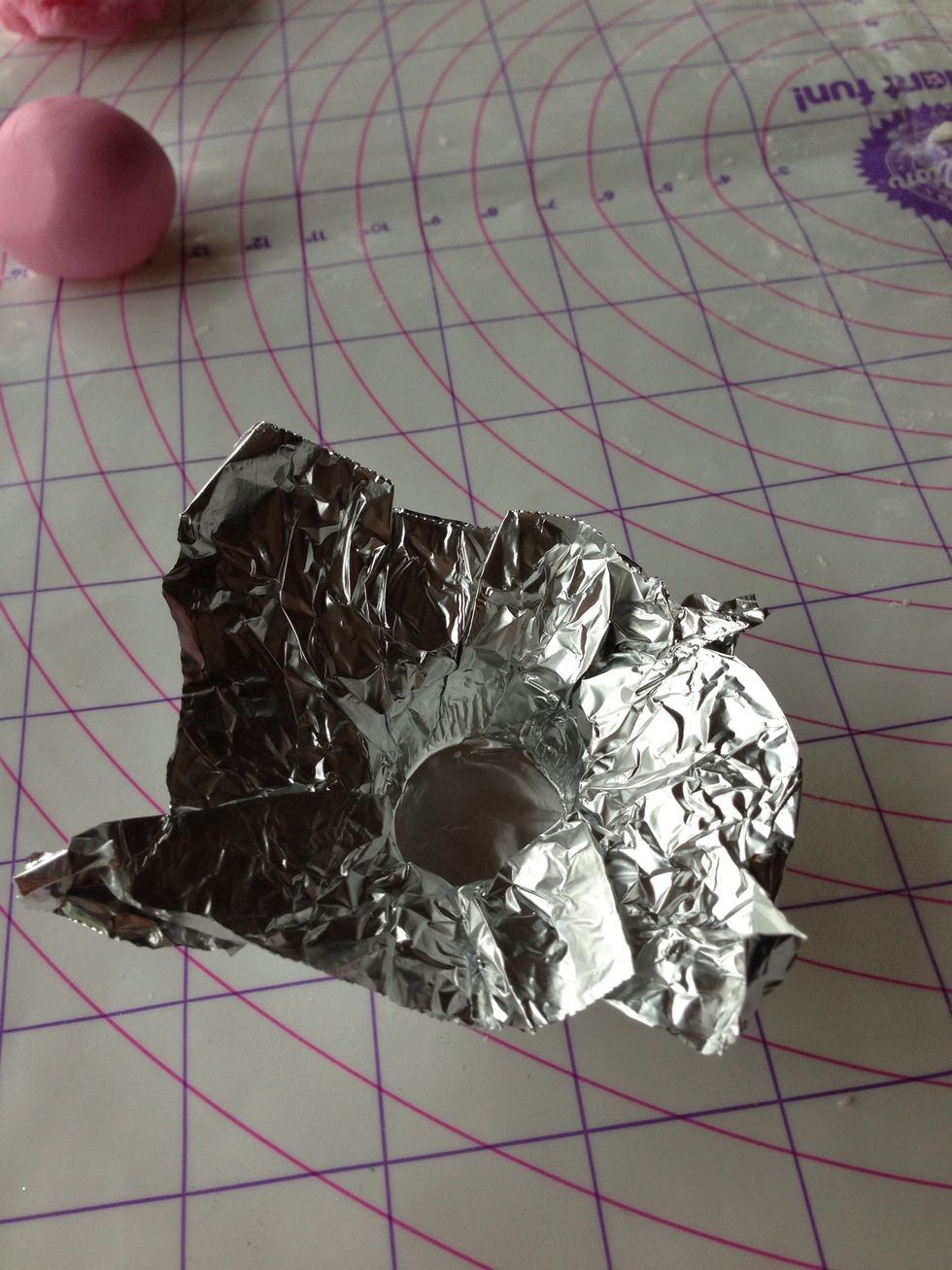 Take it out and flip , to be used later to put flower to dry