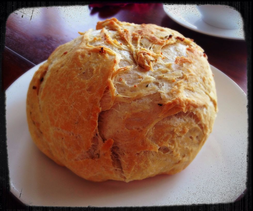 Take it out of the oven and let it cool down for  10-15 min.