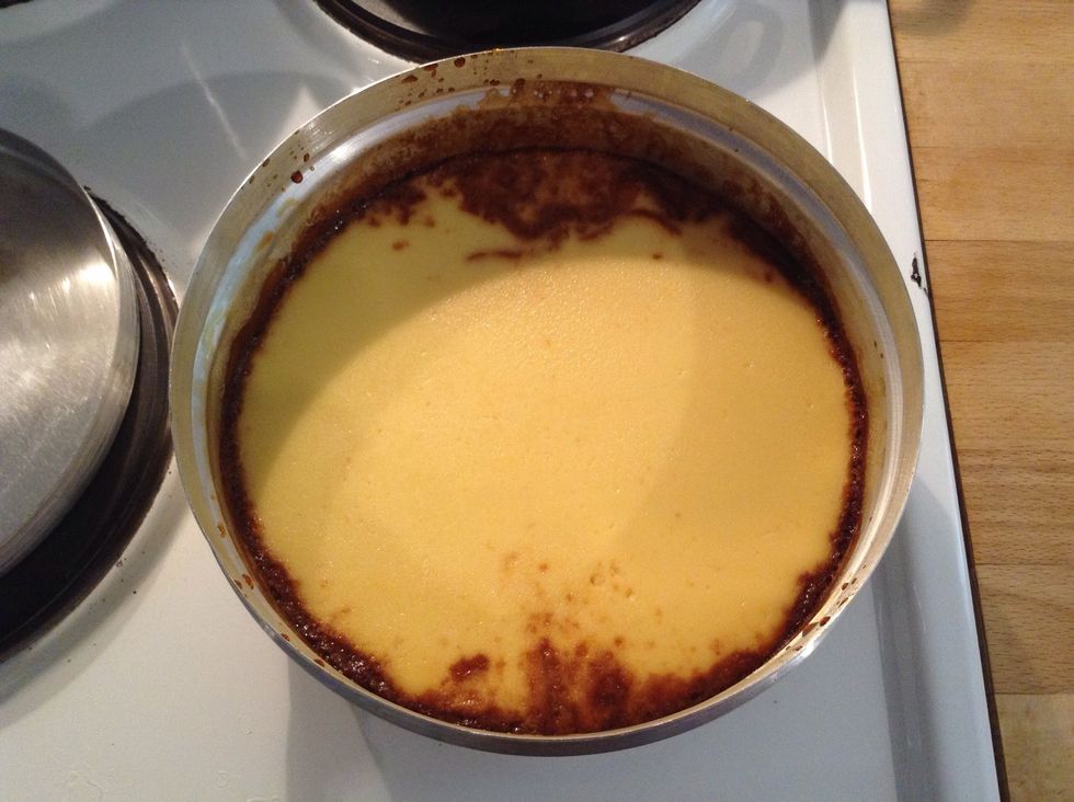 Take it out of the oven, open the can and let it cool for about 4 hours