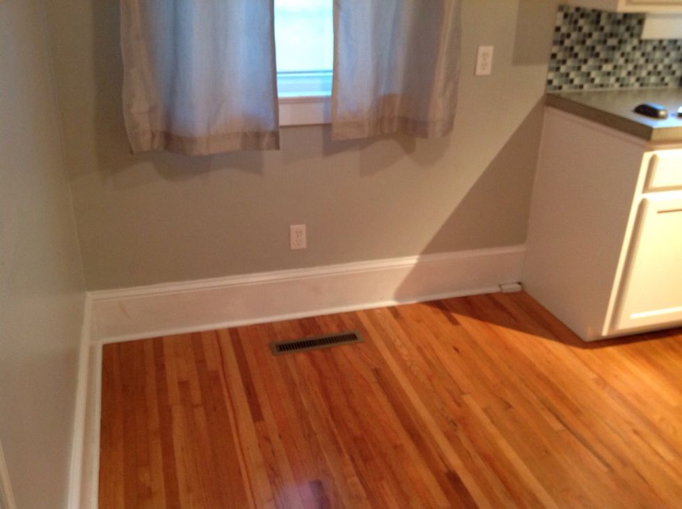 Take note of any obstacles you may need to work around. Here we had an A/C vent to redirect