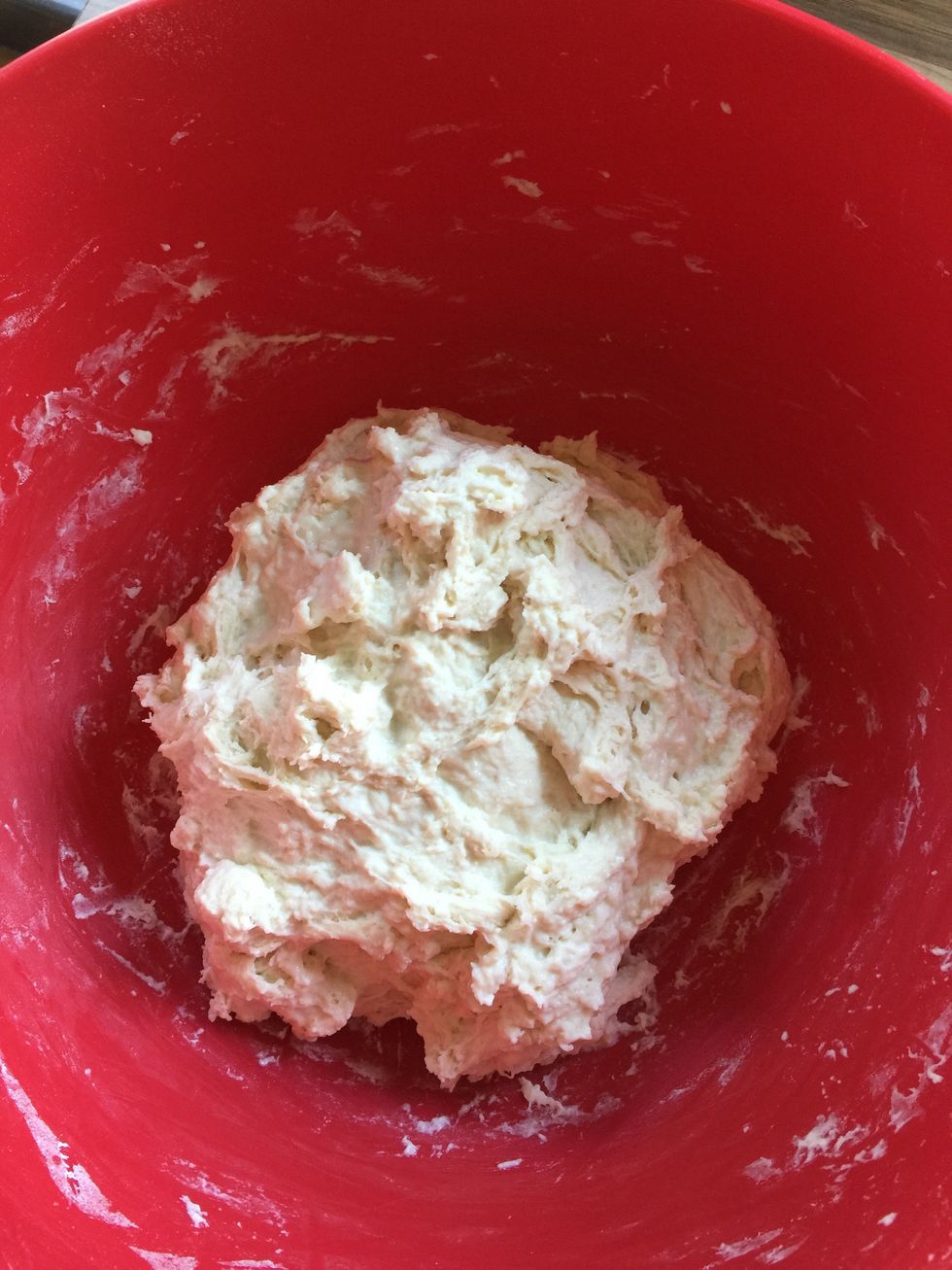 Take note of the original size of the dough as it will rise over time.