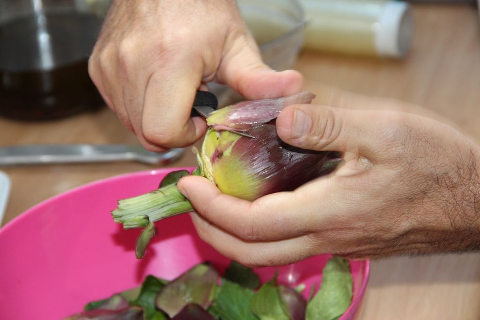 Take off outer leaves