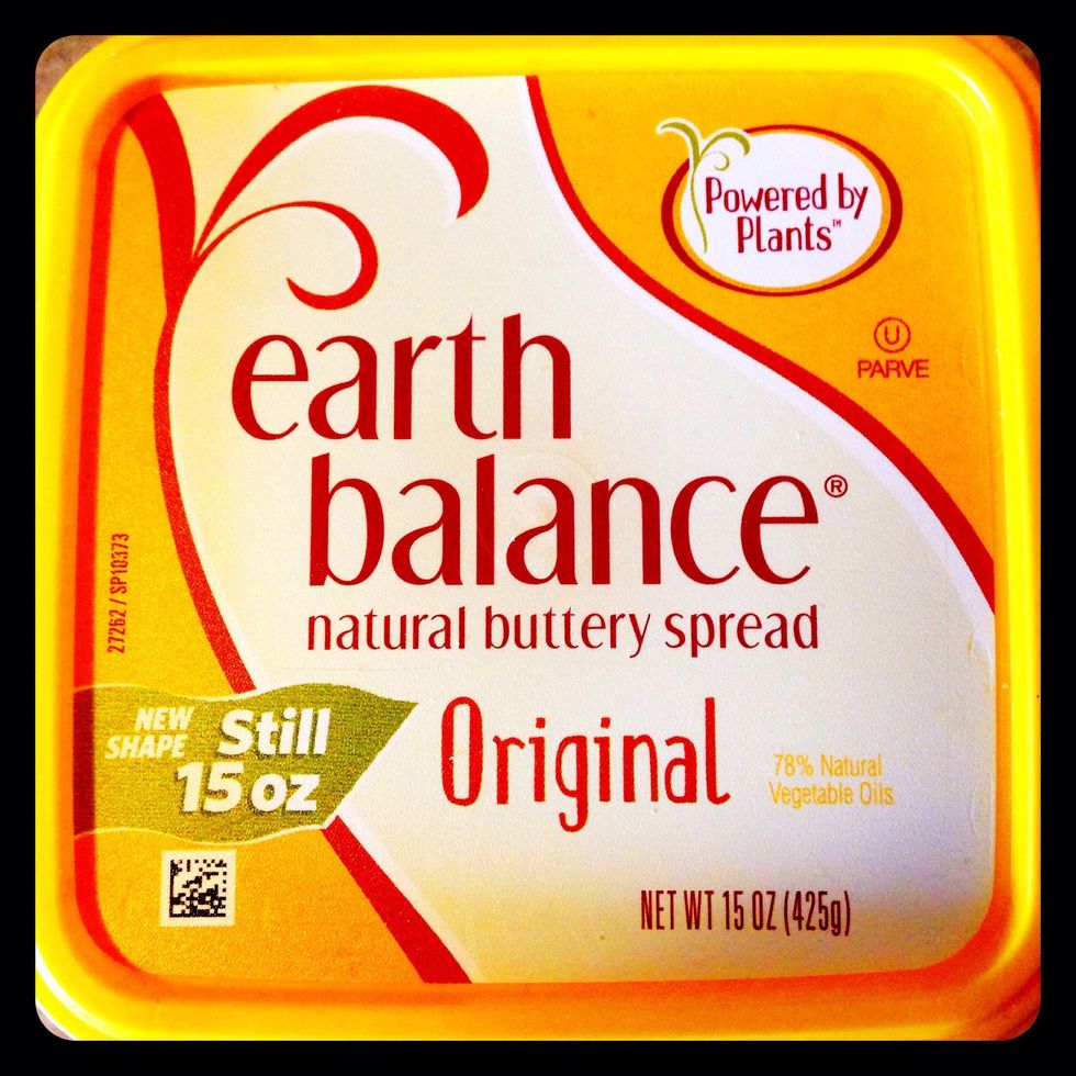 Take off the heat and add 1 T. Earth Balance