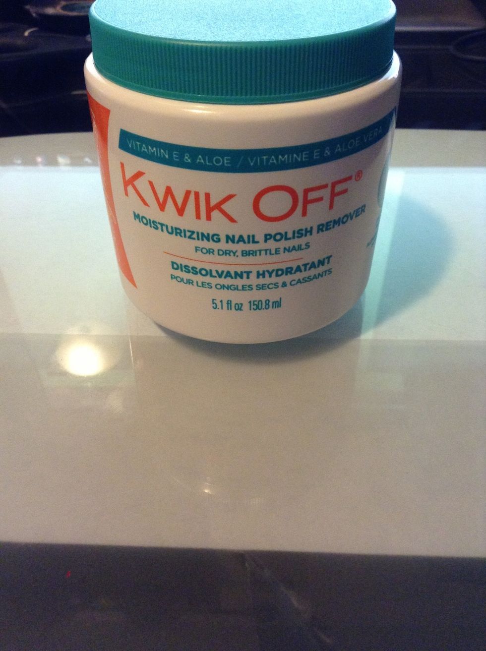 Take off your old nail polish if needed(: