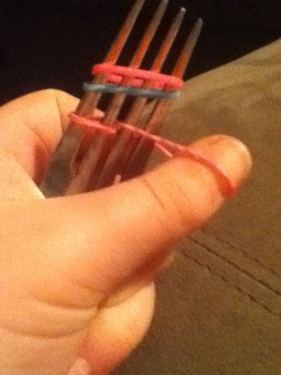 Take on side of the twist take it to the 2points in the middle