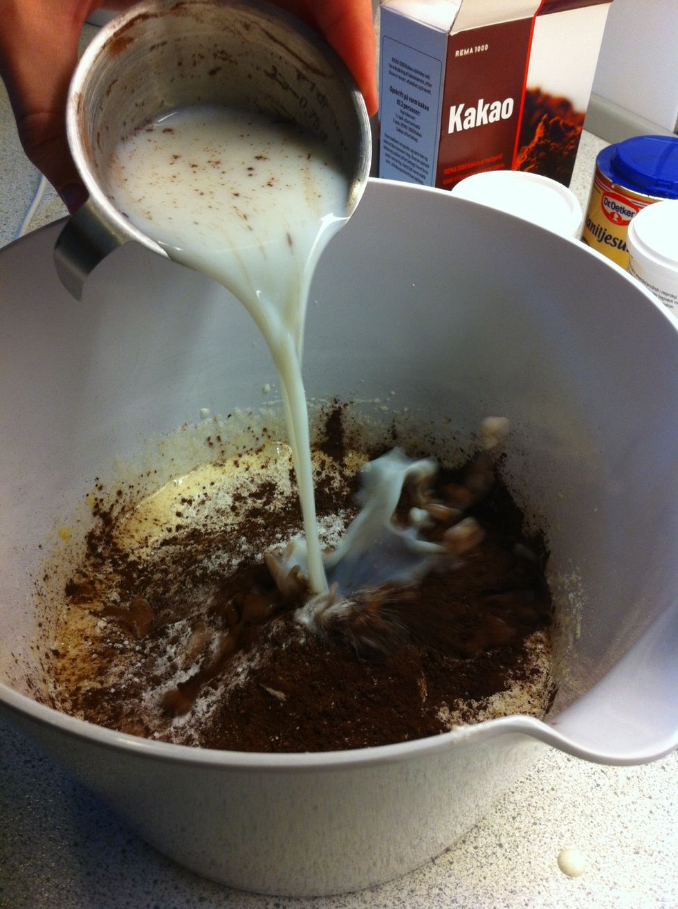 Take one and a half cup of milk