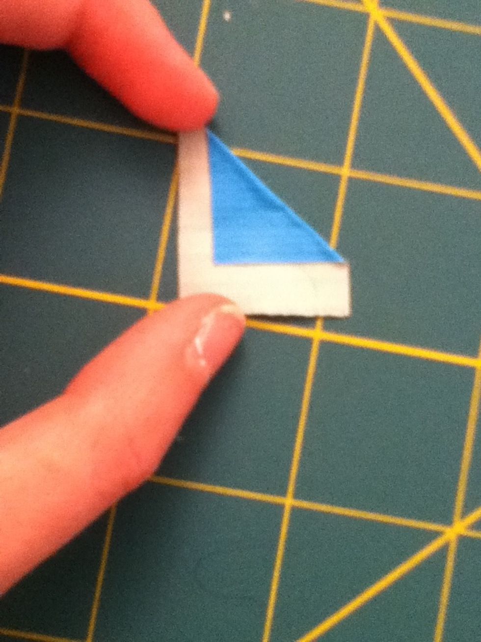 Take one and fold the corner down like this.