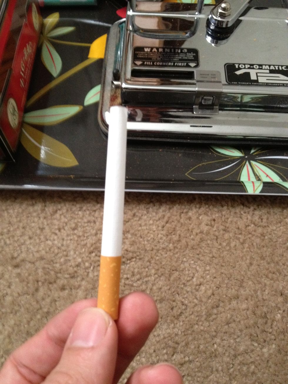 Take one blank tube from the case of tubes.