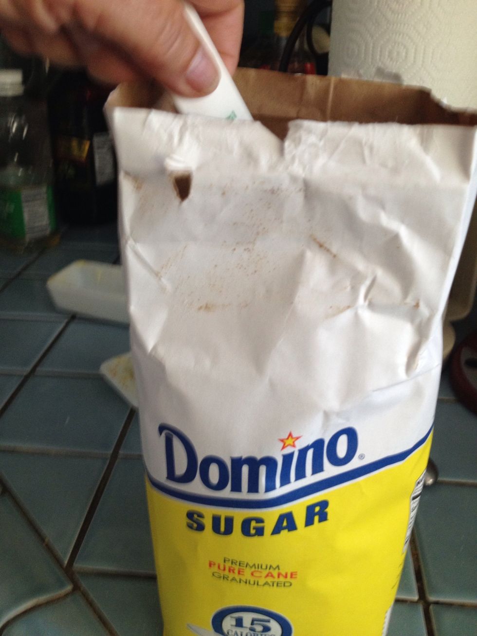 Take one cup of granulated sugar...