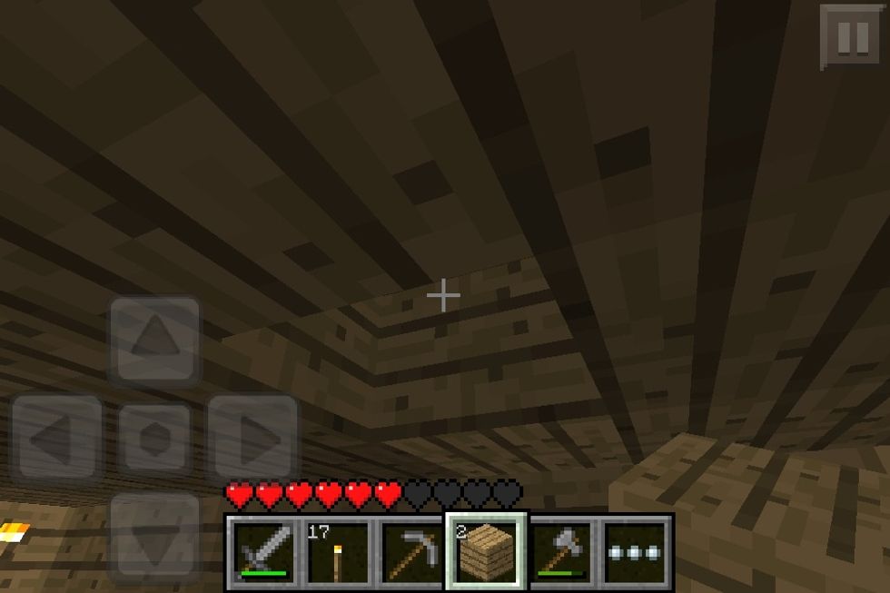 Take our plank and fill hole :) (or do it out in he open, that should work too)