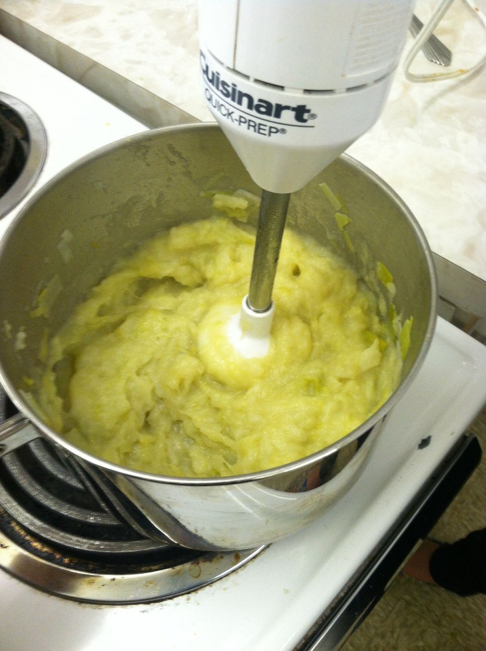 Take out and process until smooth
