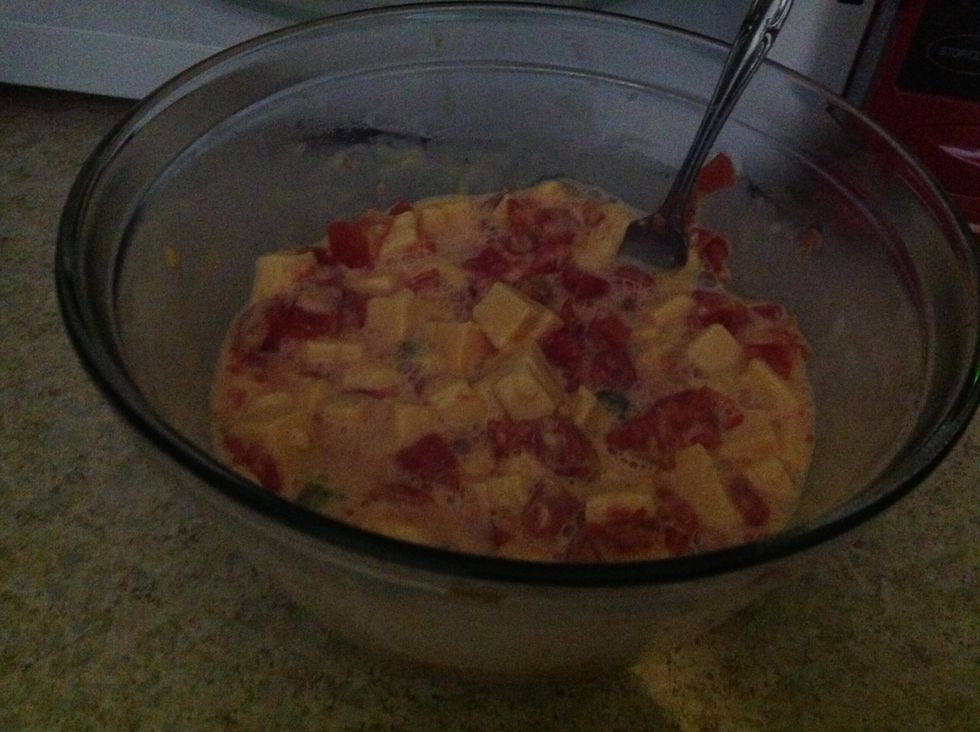 Take out and stir. CAUTION: will be HOT