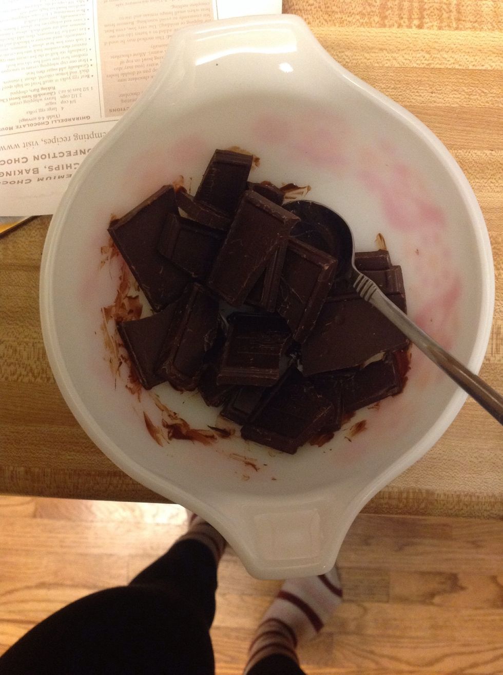 Take out and stir(so it doesn't burn on the edges)