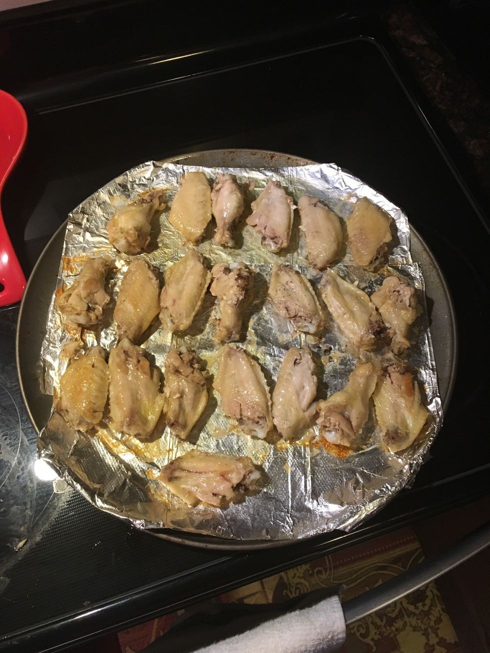 Take out chicken and flip over and put back in the oven for 20 minutes