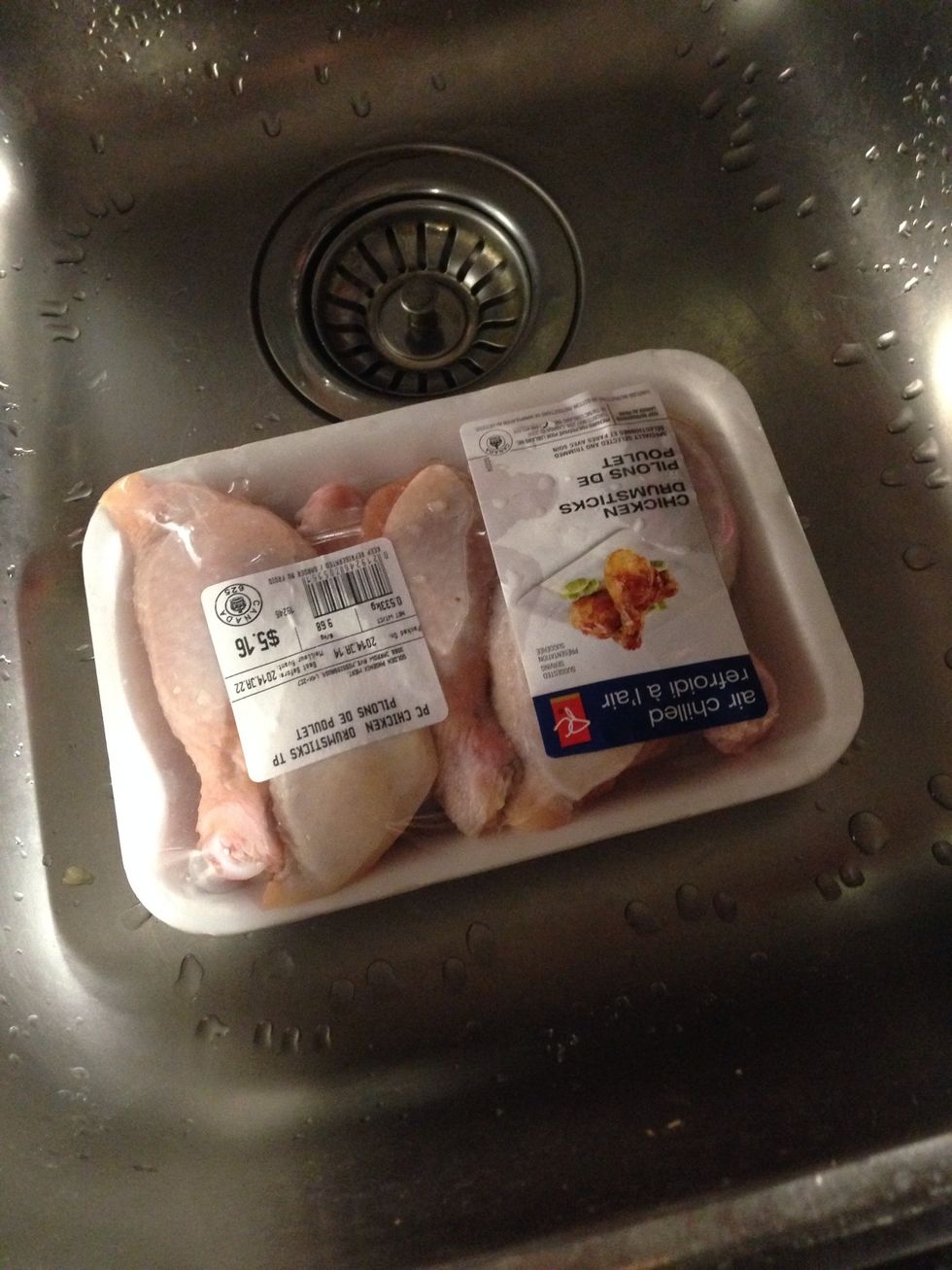 Take out drumsticks.