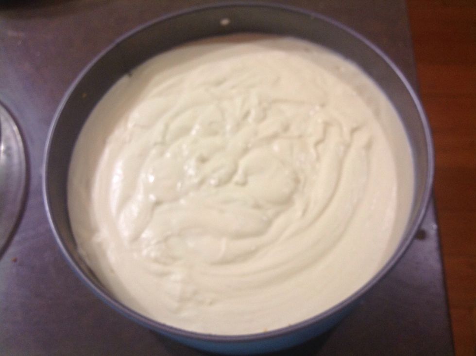 Take out of fridge, check to make sure it has set, if not you can put it back in the fridge or put it in the freezer for ~15min as this helps it set quickly.