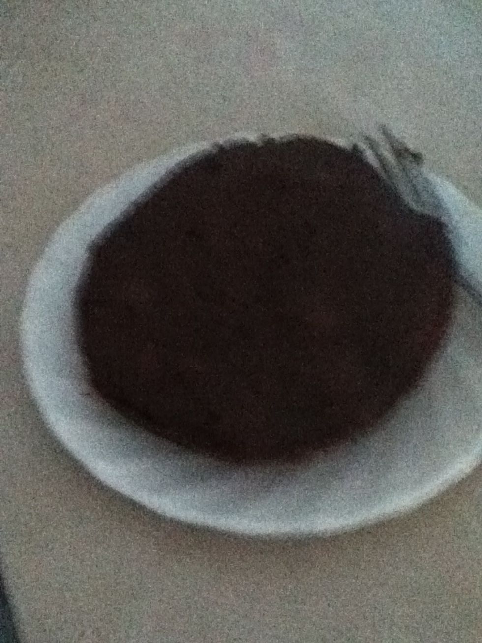 Take out of mug and put onto plate (optional)