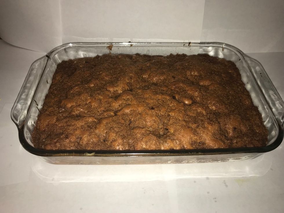 Take out of oven and let cool for a few minutes