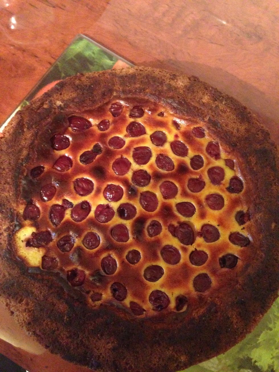 Take out of the oven and put into the fridge for at least 4 hours, better overnight