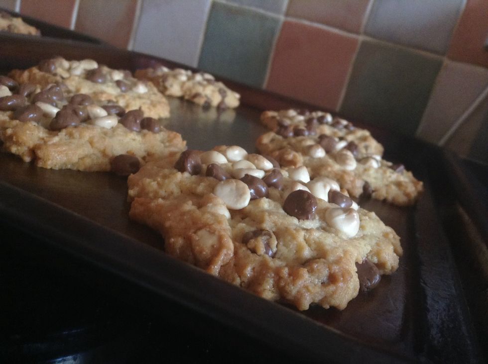 Take out of the oven when golden