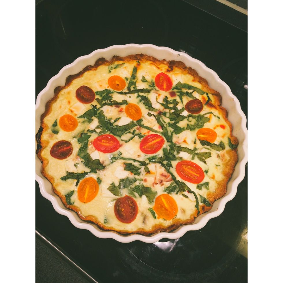 Take out of the oven when settled and golden like this\ud83d\udc9b