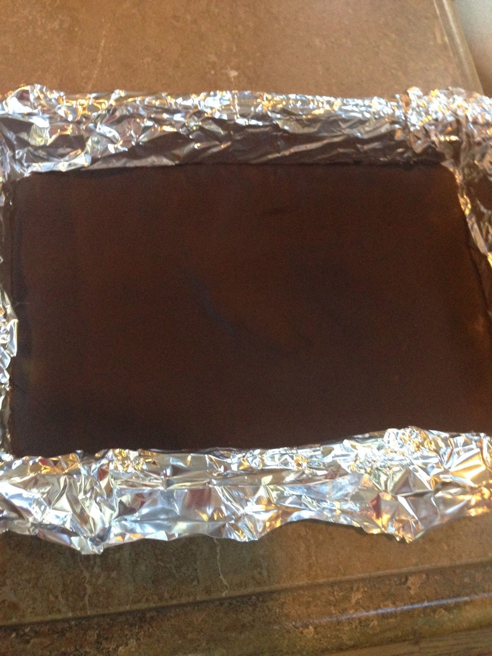 Take out refrigerated chocolate.