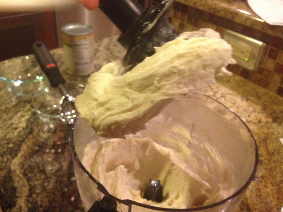 Take out the blades and get the access ice cream off