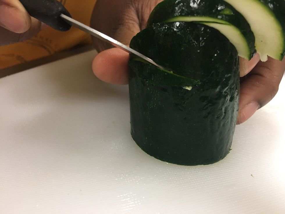 Take out the cut you just made.