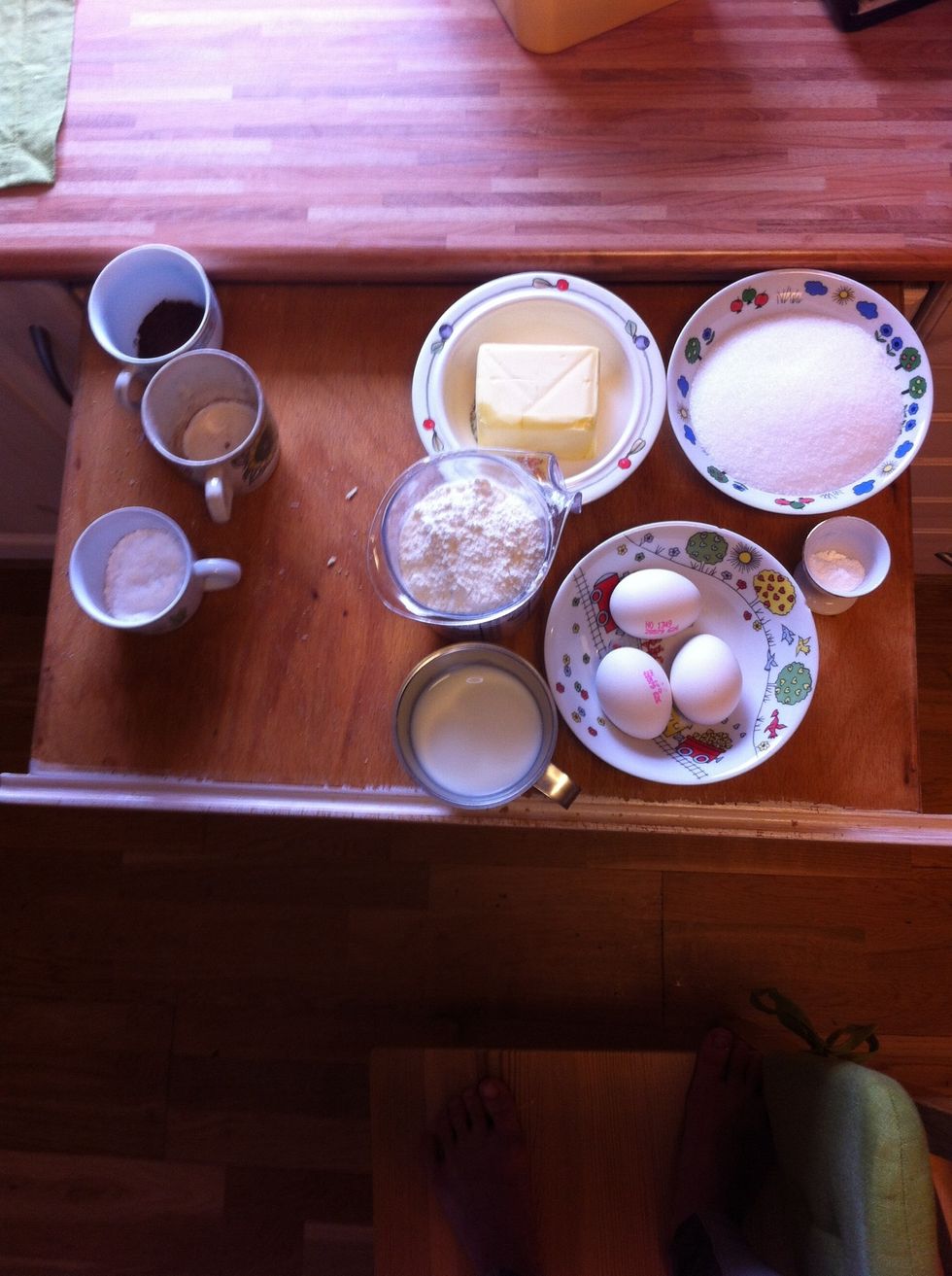 Take out the supplies