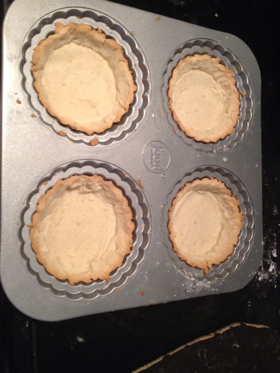 Take out the tart cases and place to side