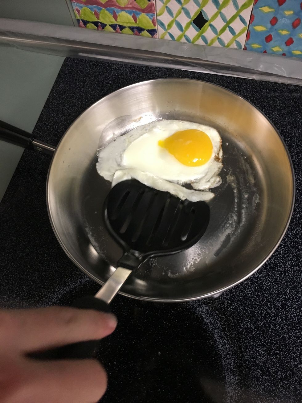 Take out with spatula