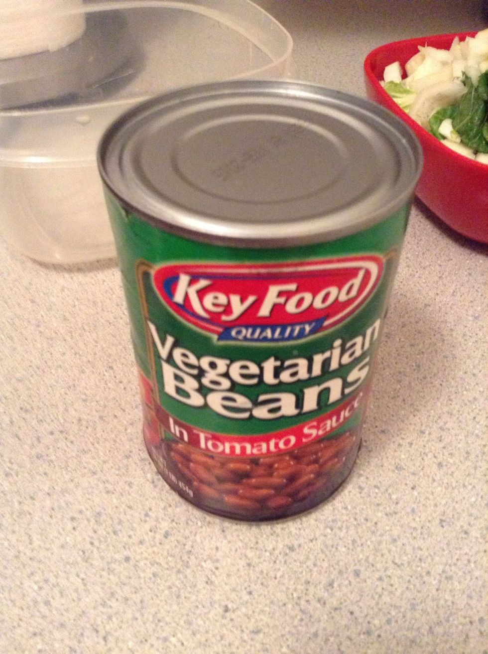 Take out your baked beans... I decided to use these that I've had in the pantry for a while