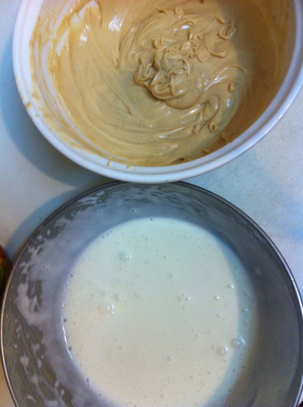 Take out your refrigerated whipped cream to add to the mousse to lighten it up