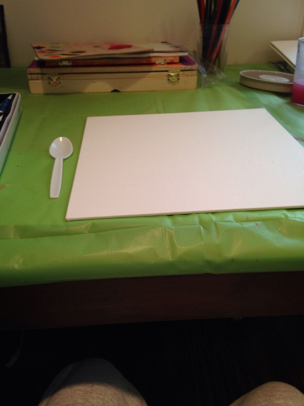 Take out your spoon and a canvas