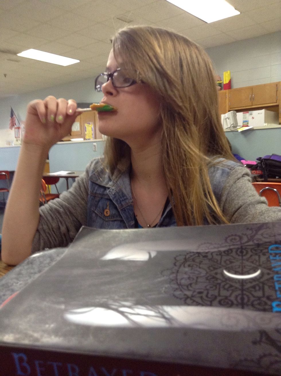 Take pictures of your food without her knowing