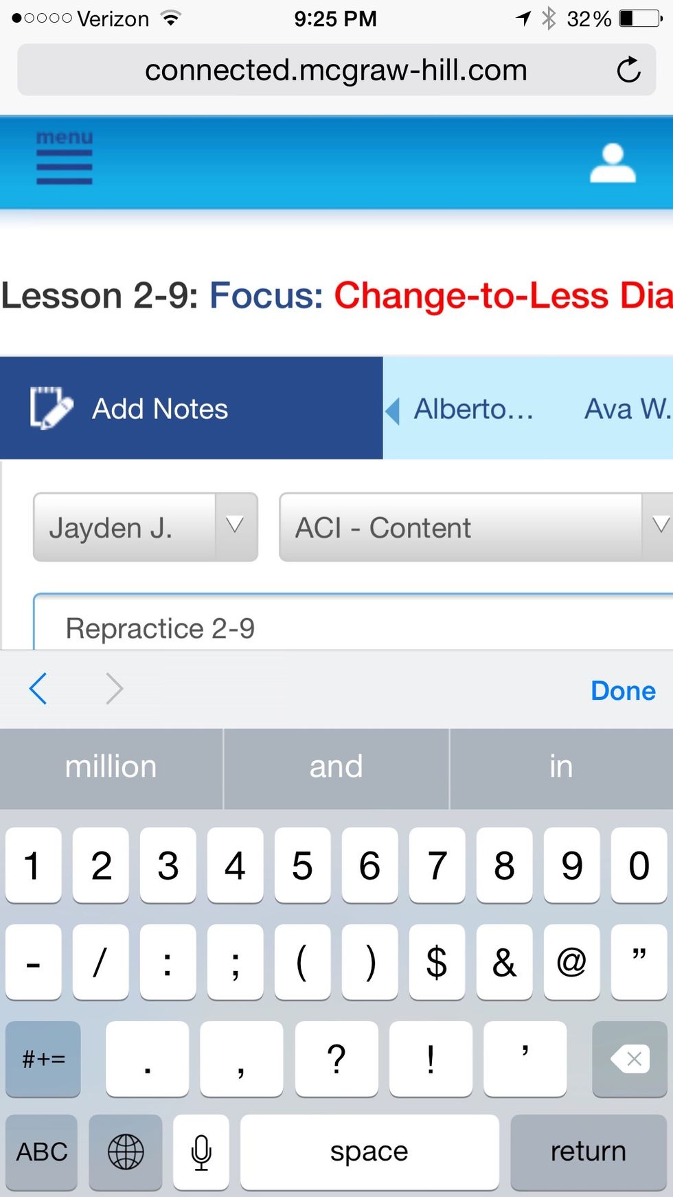 Take quick notes for more detailed progress monitoring.