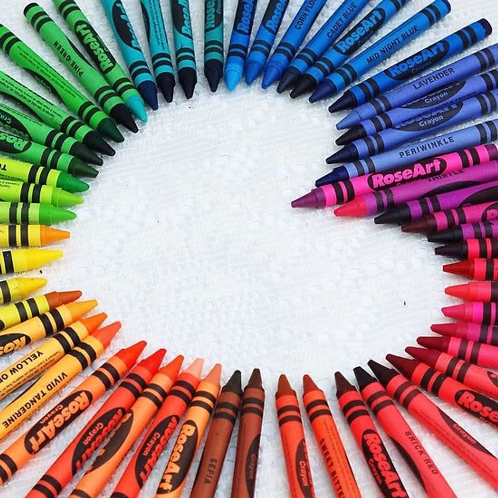 Take some beautiful crayons