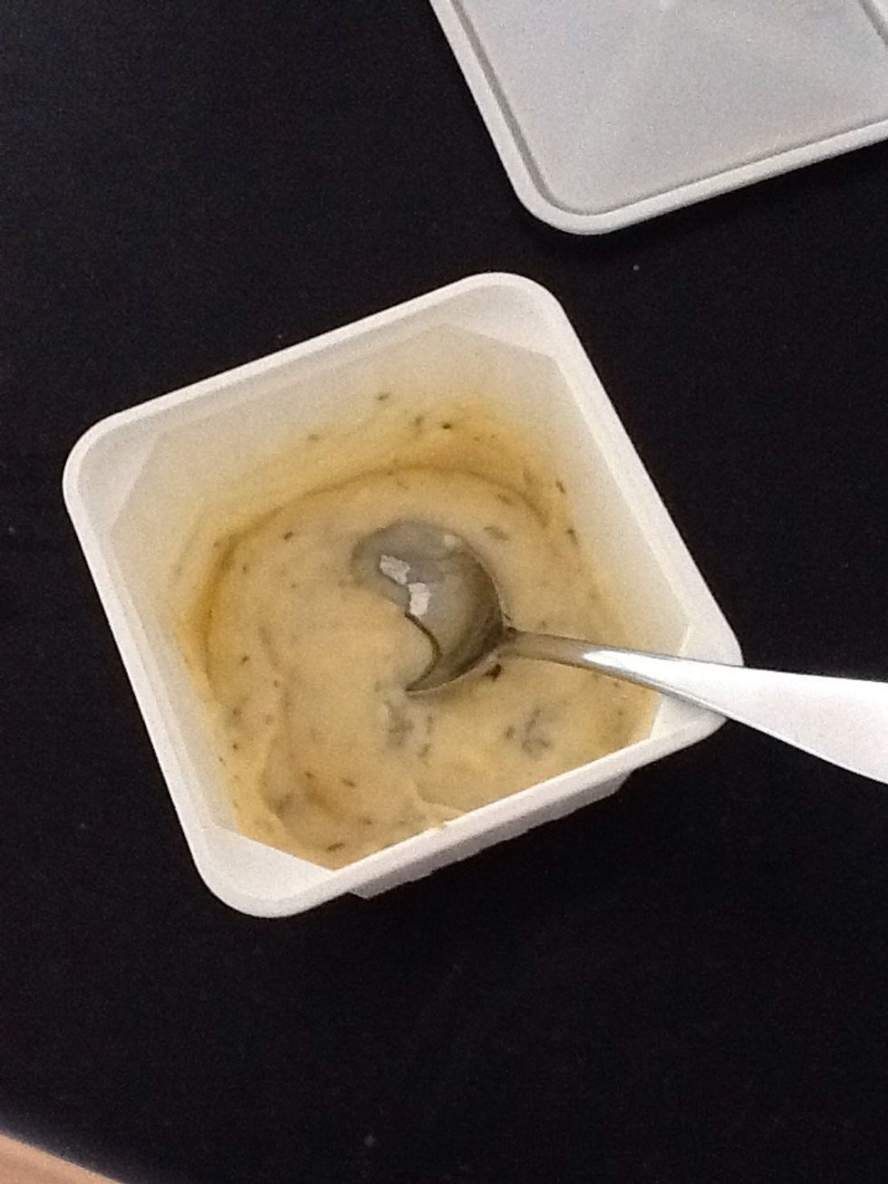 Take some mayo and mix it with some thyme